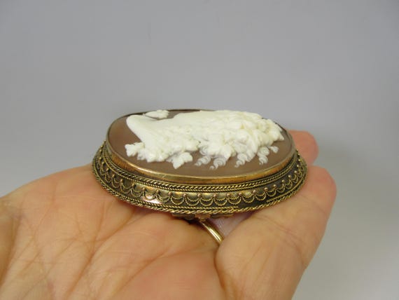 Incredible large exceptional carving shell cameo … - image 8