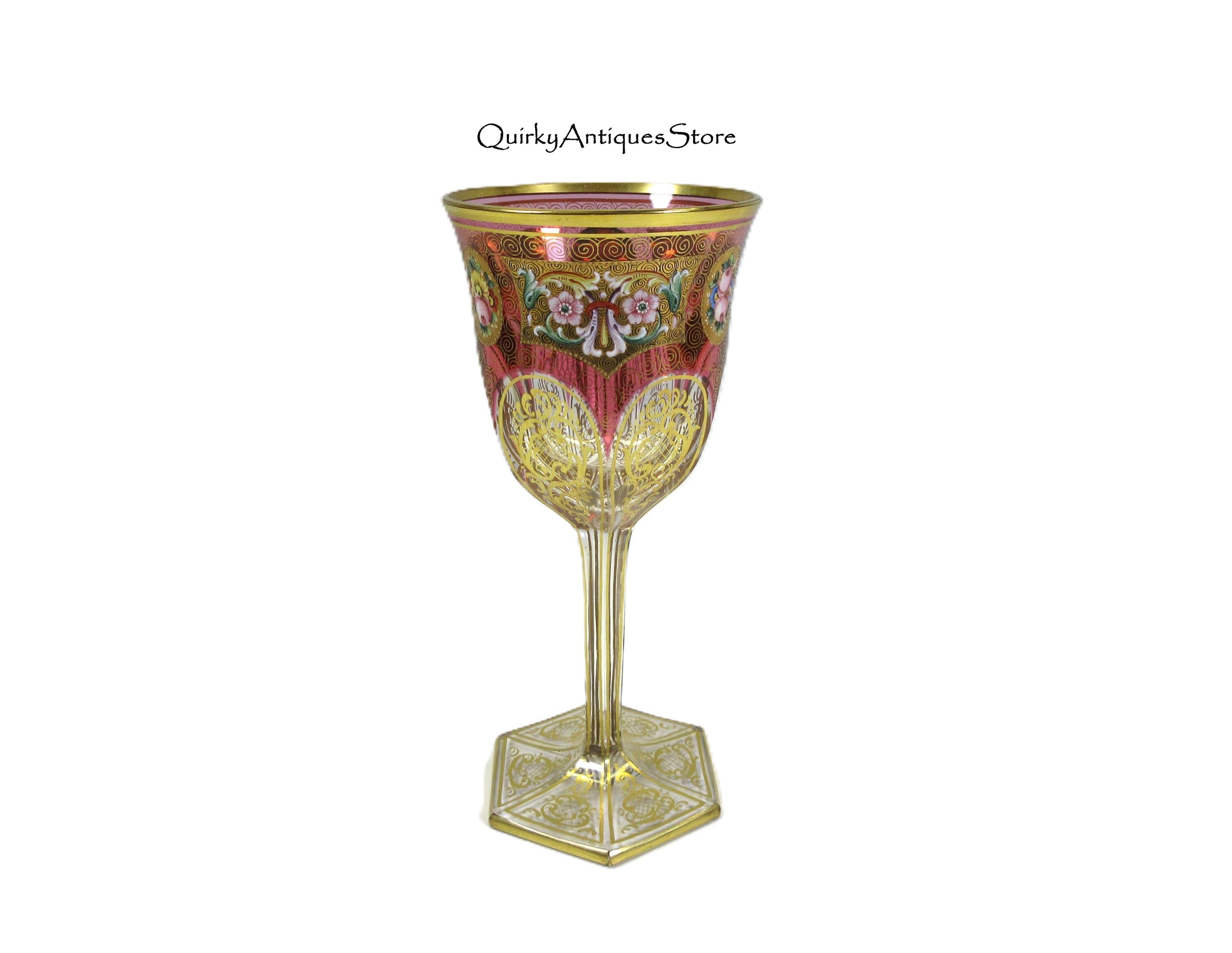 Signed Moser Glass - Etsy
