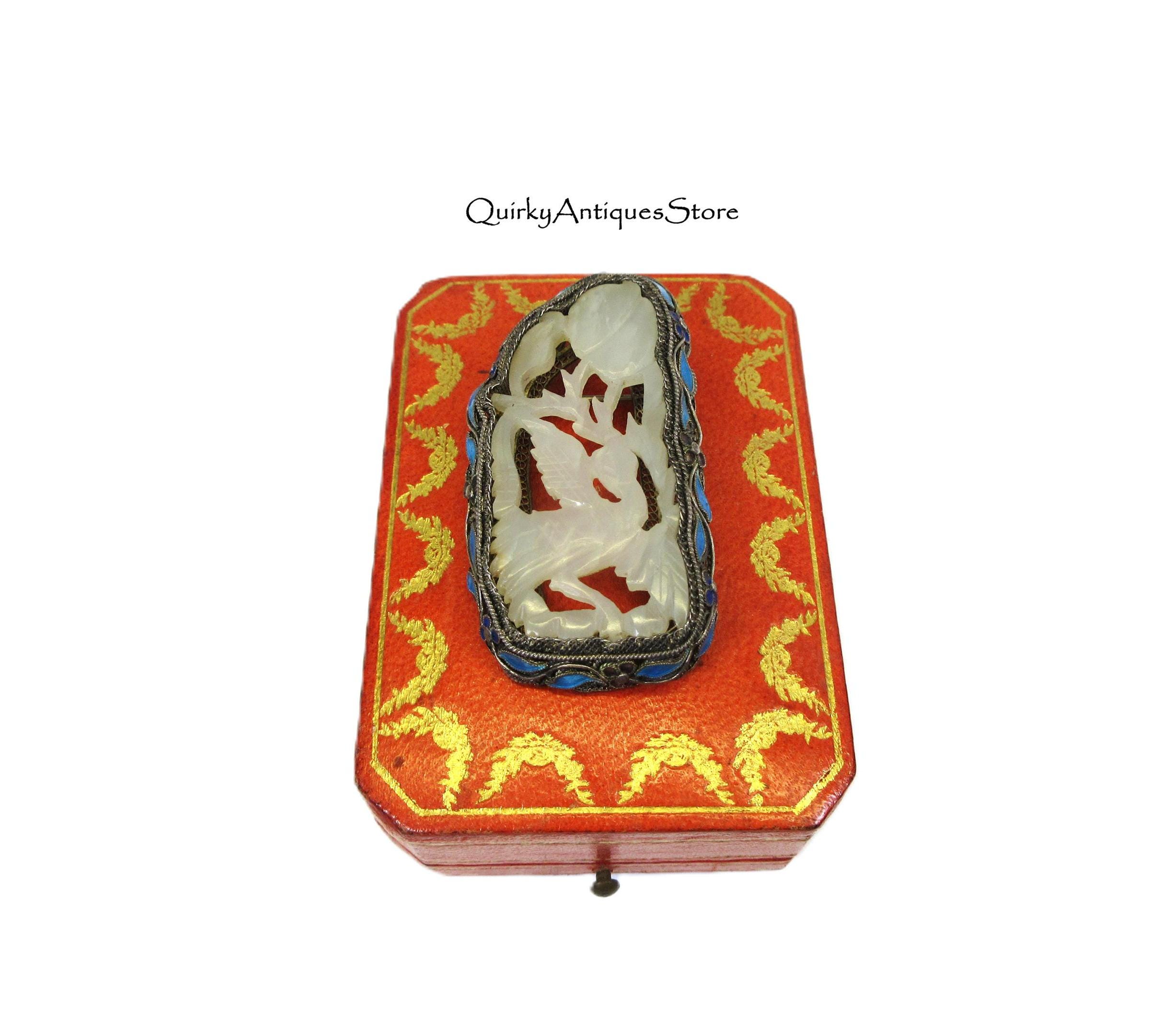 アンティーク 中国 ホワイト ジェード Antique Chinese White Jade Carving - Zentner Collection