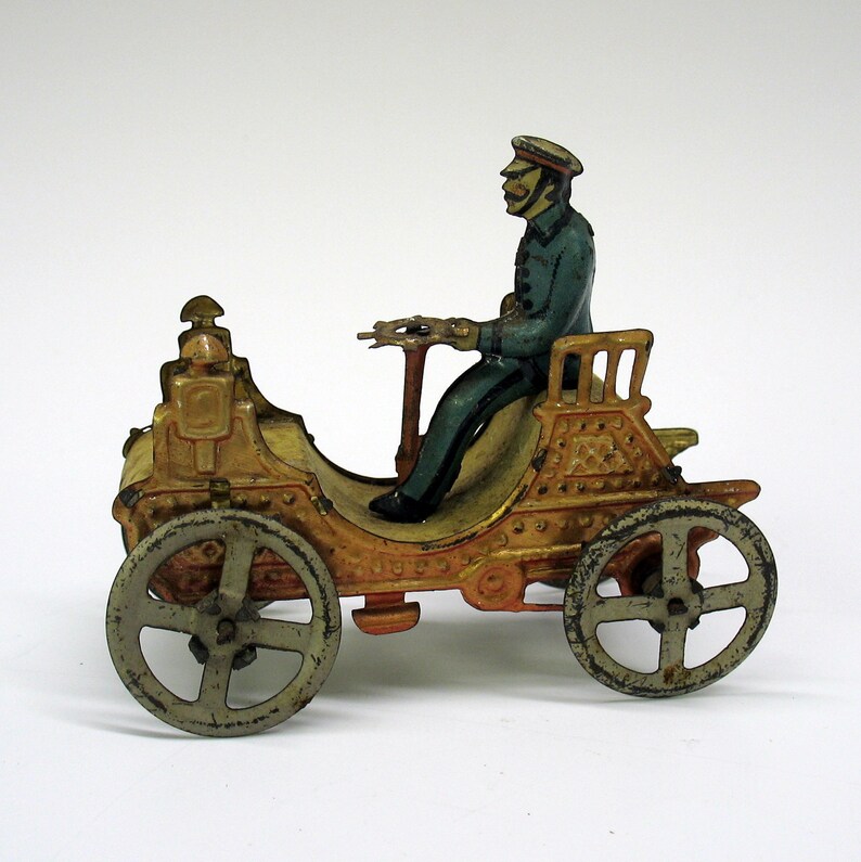 Ancien Train Penny Toy Japon 1910/20 – Locomotive Et Wagon En Tôle Litho – Superbe état