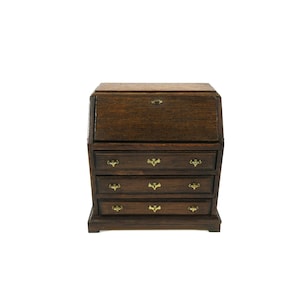 Fine quality vintage Artisan miniature wood writing desk Gutheil quality