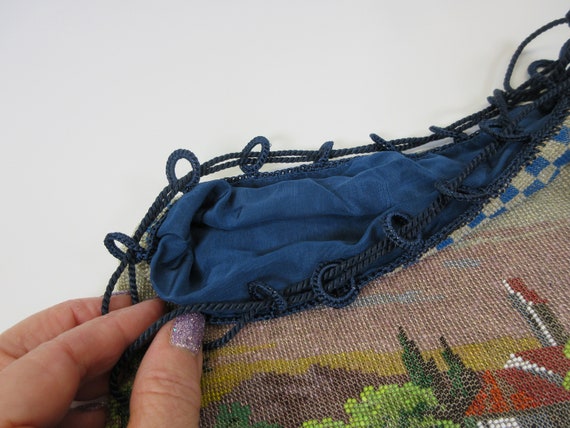 Large Victorian micro bead Ladies pocket book pur… - image 3