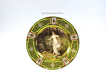Antique Sevres Plate, 1846 French Hand-painted Porcelain Portrait