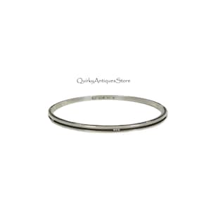 Vintage Georg Jensen Denmark sterling silver Modernist bangle bracelet Design 51B 3 sided