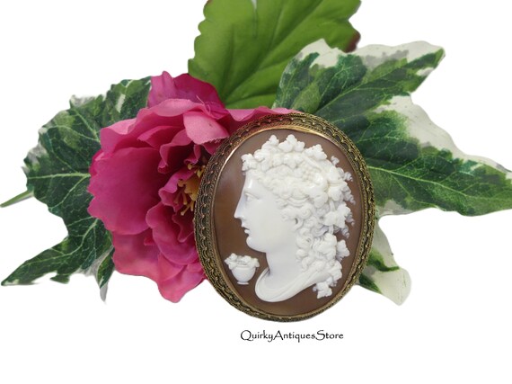Incredible large exceptional carving shell cameo … - image 1