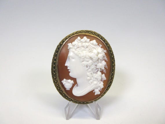 Incredible large exceptional carving shell cameo … - image 2