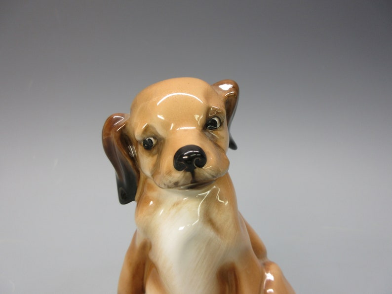 Antique Royal Doulton Seated Puppy Dog Porcelain Figurine HN Etsy Canada