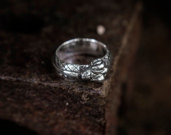 Great Serpent Ring - Ouroboros Ring - Handmade Silver Snake Ring