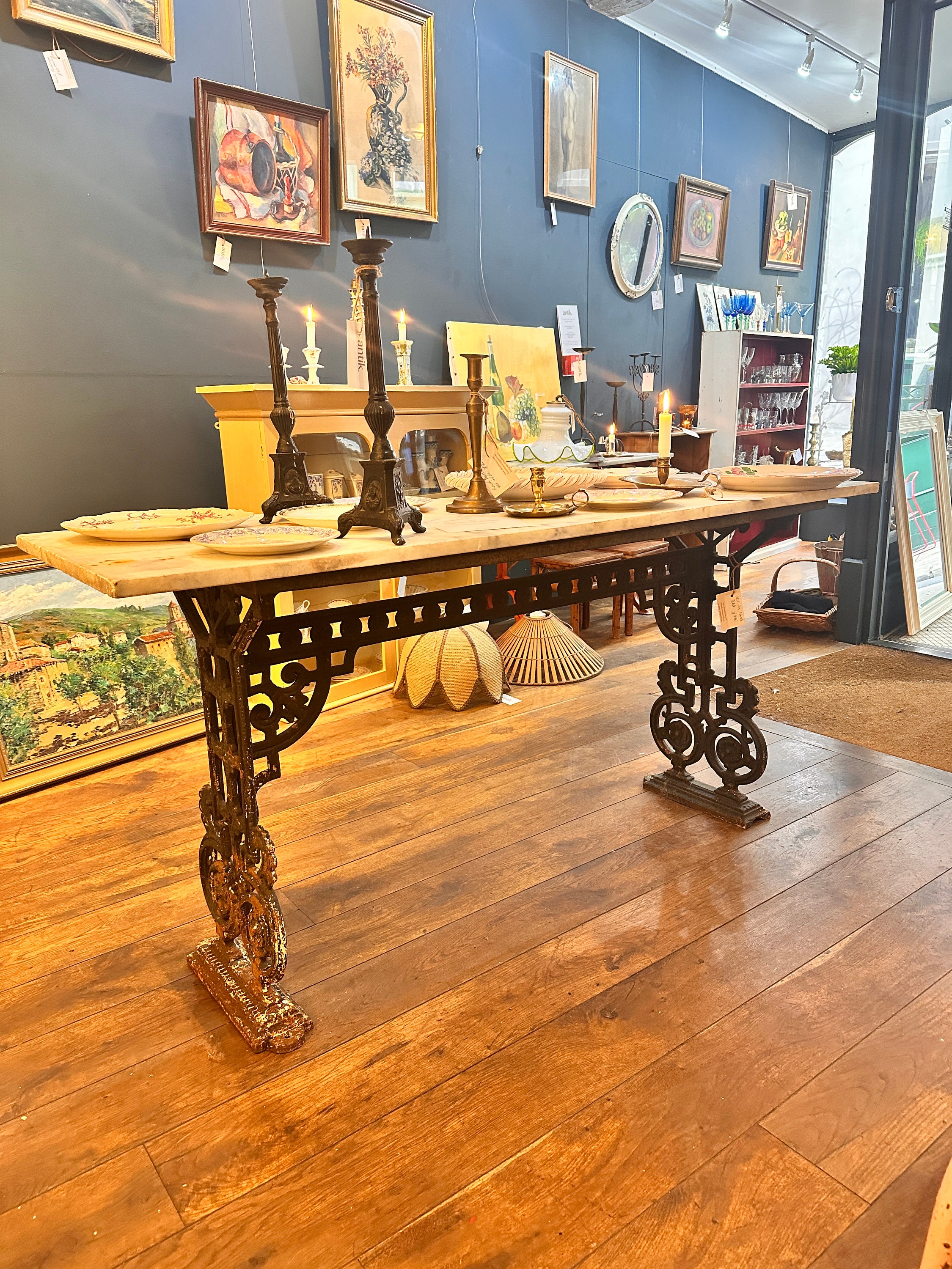 Wrought Iron Dining Table Etsy UK