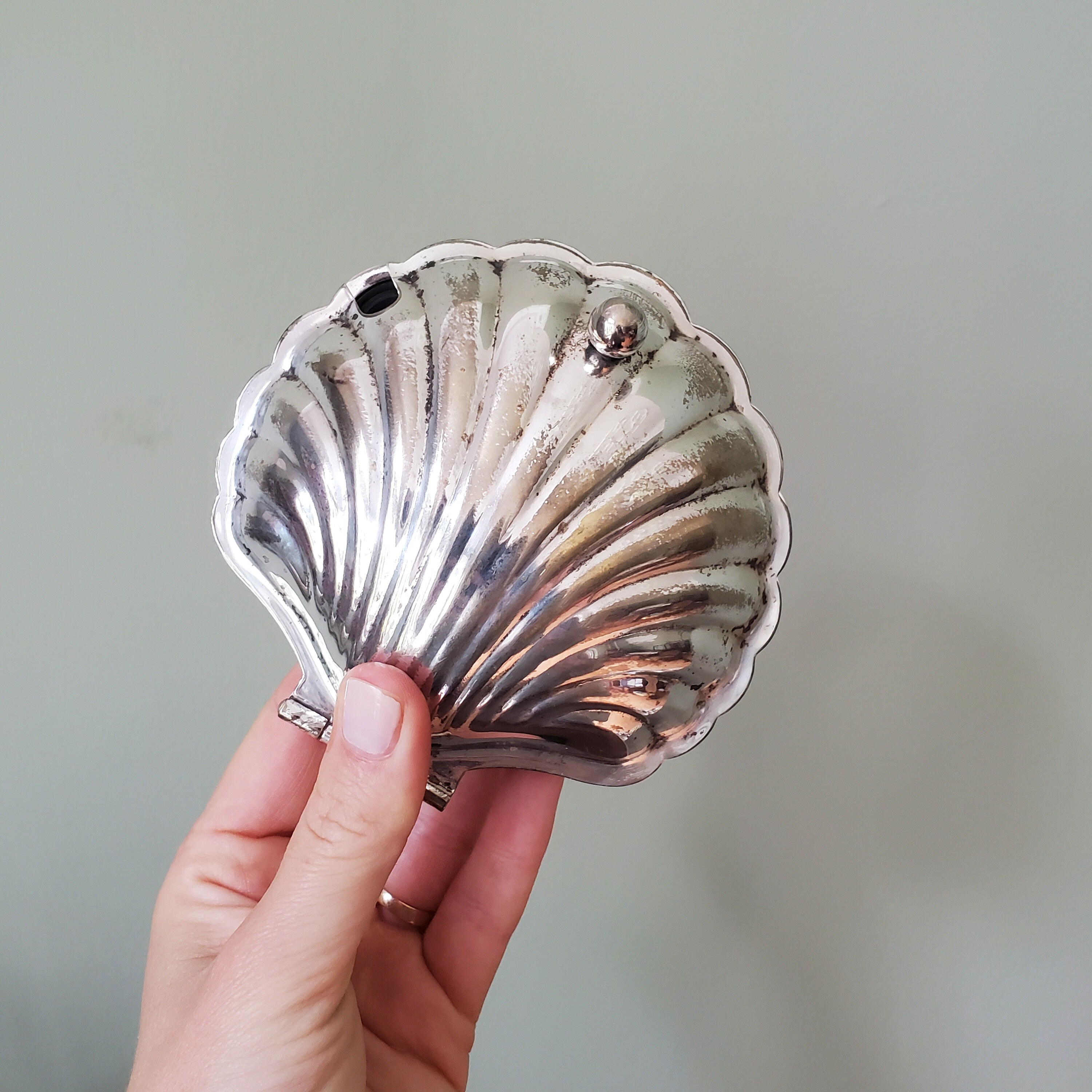 Clam Shell Butter Dish / Vintage Clam Shell Butter Dish / Etsy