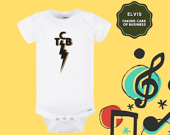 Elvis Taking Care of Business Baby Onesie, Elvis Baby, Bodysuit, Baby Clothes, Elvis Shirt, TCB, Fathers Day, Elvis TCB, Baby, Baby gift