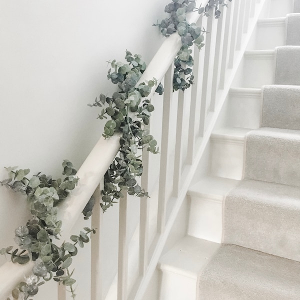 Guirlande de verdure d'eucalyptus, pièce maîtresse de la table, fausse guirlande de mariage, 180 cm de long