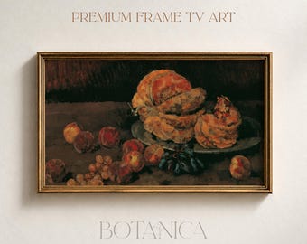 Moody Fall Art Samsung Frame TV Art Autumn Pumpkin TV Painting Seasonal Budget Home Decor Idea Instant Download