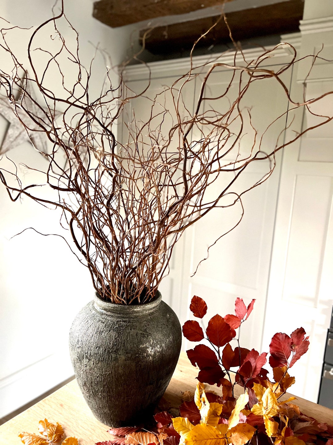 Twisted Willow Branches Tall Curly Twigs for Vase Natural Dried Stems