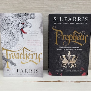 S J Parris Paperback Books Sold Individually - Prophecy and Treachery