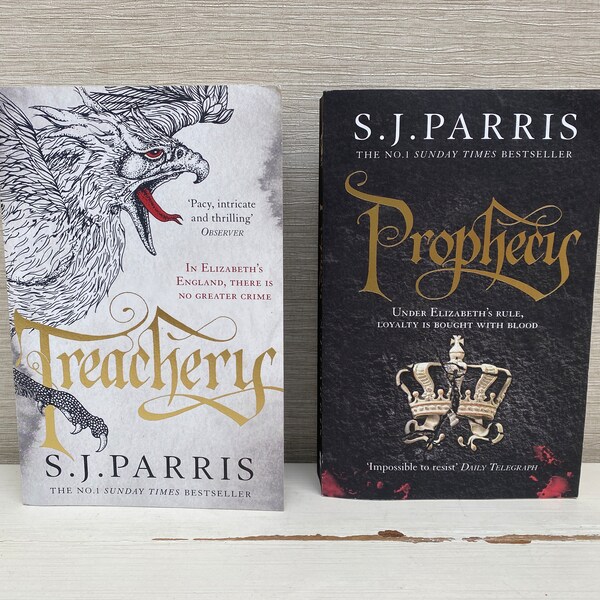 S J Parris Paperback Books Sold Individually - Prophecy and Treachery