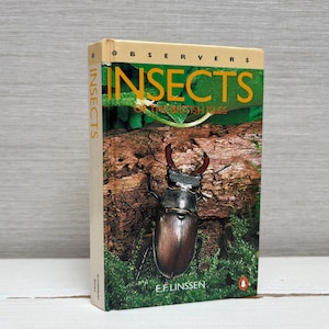 Insects of the British Isles Observers by E F Linssen 1987 Third Edition Vintage Hardback Book