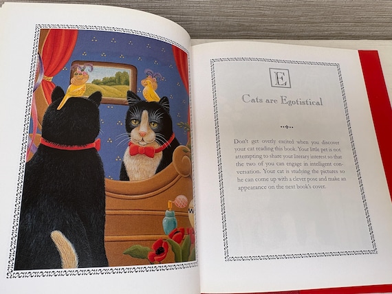 Cattitudes: From A to Z Hardback Book 1997 by Elizabeth King
