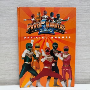 Livro oficial anual de capa dura de 1997 do Saban&#39;s Power Rangers Zeo