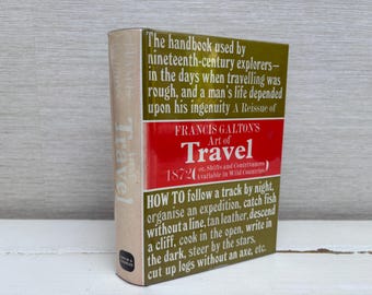 Francis Galton's Art of Travel 1872 by Francis Galton Hardback Book - David and Charles Reprints 1971