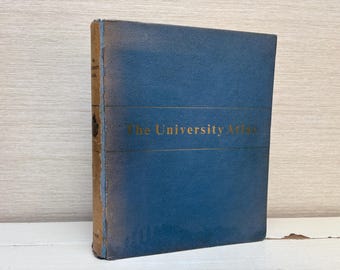 The New Pictorial Atlas of the World 1930s Vintage Hardback Book