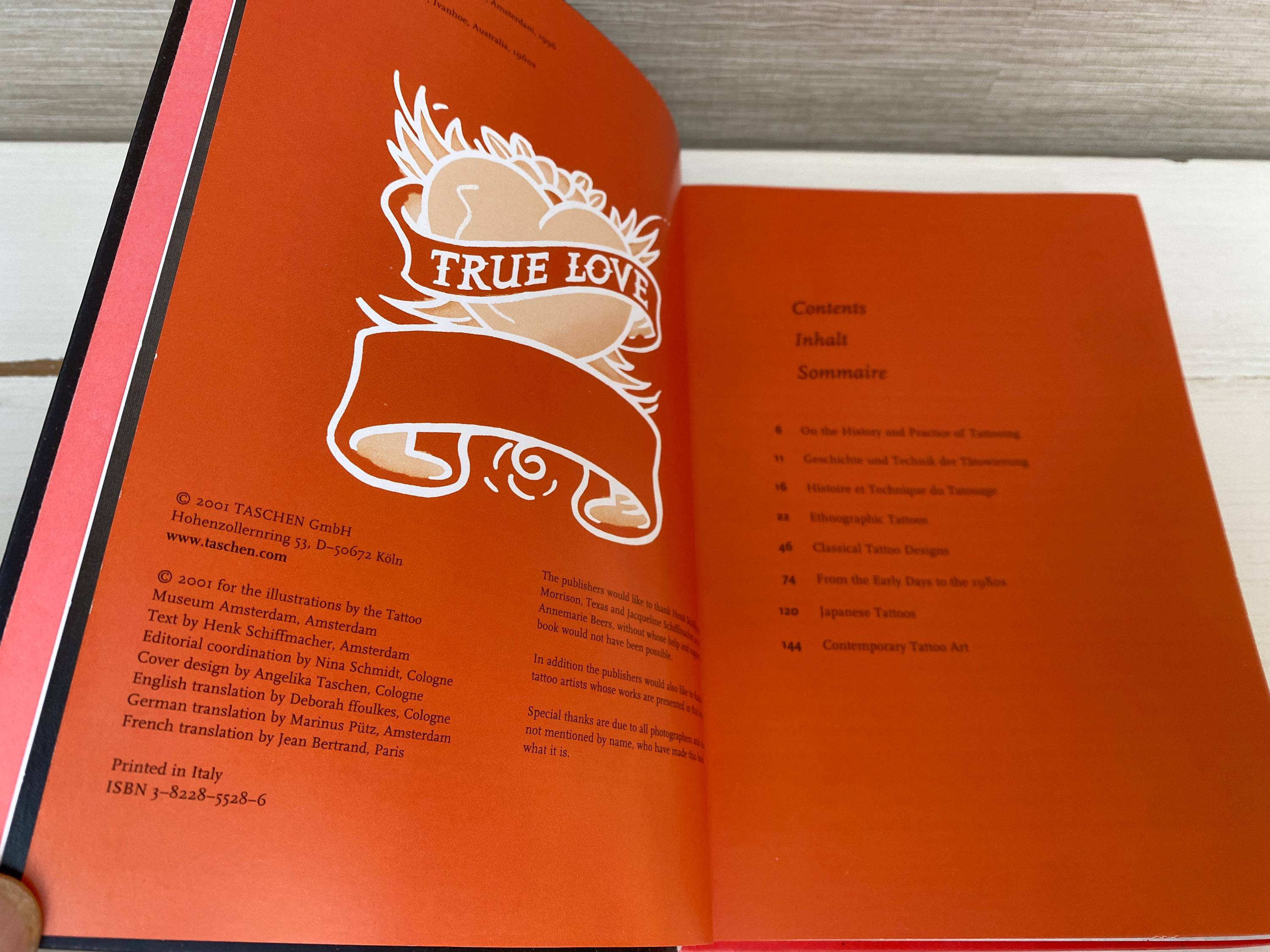 True Love Tattoos by Henk Schiffmacher Taschen Edition ハード