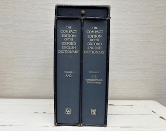 English Midget Series Dictionary in Red Leather Case Burgess