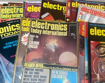 Vintage 1970-tals Electronics Today International Magazines - Olika titlar säljs styckvis