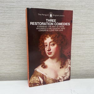 Three Restoration Comedies 1984 Penguin English Library Paperback Book