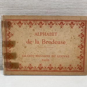 c1900 Alphabet de La Brodeuse DMC-borduurpatronen met harde kaft