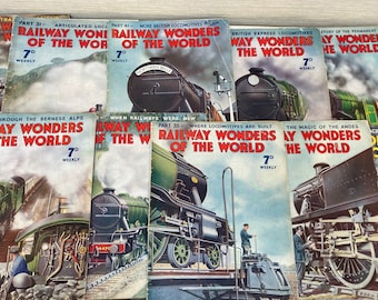 Railway Wonders of the World Vintage 1930s Magazines - Various Parts Sold Individually