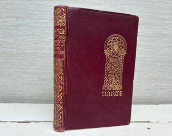 Dantes Göttliche Komödie In deutschen Stanzen frei bearbeitet von Paul Pochhammer Vintage 1910 Hardcover  Book - Leipzig