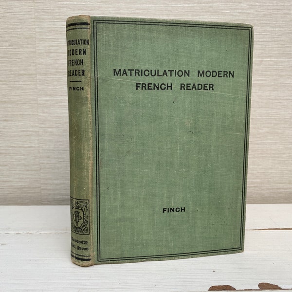 De toelatingsexamen moderne Franse lezer Vintage hardback boek - University Tutorial Press - 1930 derde indruk - in het Frans