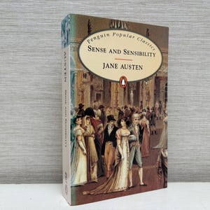 Sense and Sensibility by Jane Austen 1994 Penguin Popular Classics Vintage Paperback Book