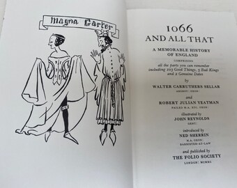 1066 And All That Sellar & Yeatman Folio Society 1992 第3刷