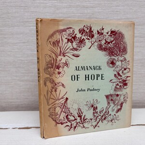Almanack of Hope Sonnets Hardcover Book Vintage 1944 by John Putney illustrated by John Nash First Edition