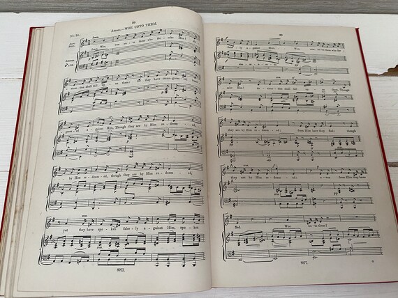 Elijah an Oratorio in Vocal Score by F Mendelssohn Bartholdy Antique  Hardback Music Book 1902 - Etsy Ireland