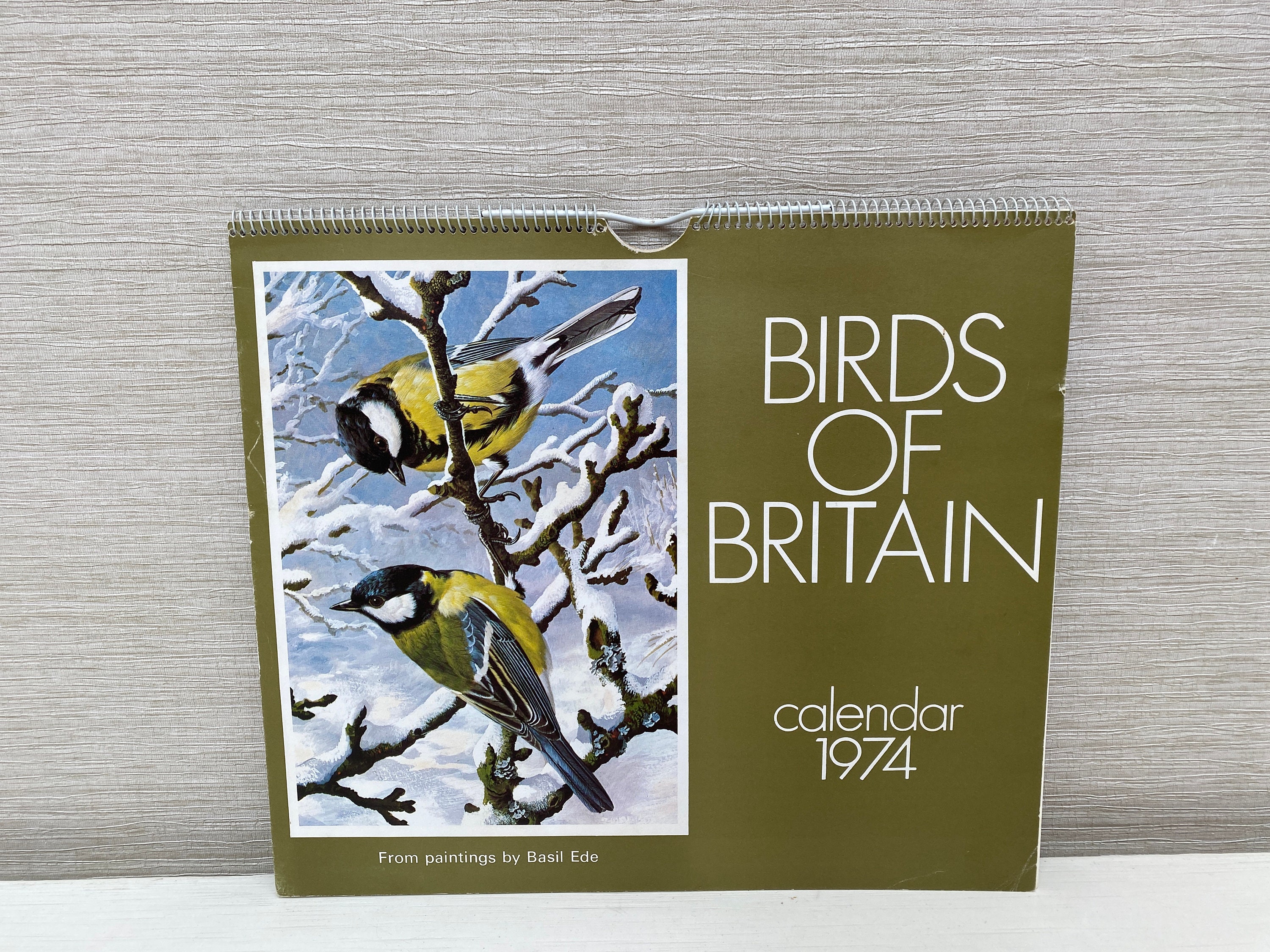 Vintage Birds of Britain Calendar 1974 - Etsy