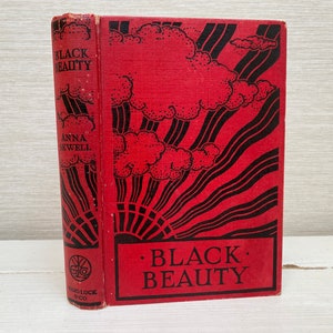 Black Beauty von Anna Sewell Vintage Hardcover Buch -Ward Lock & Co Ltd