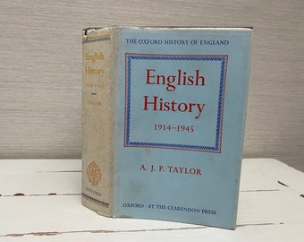 English History 1914-1945 by A J P Taylor 1965 Hardback Book Oxford at the Clarendon Press