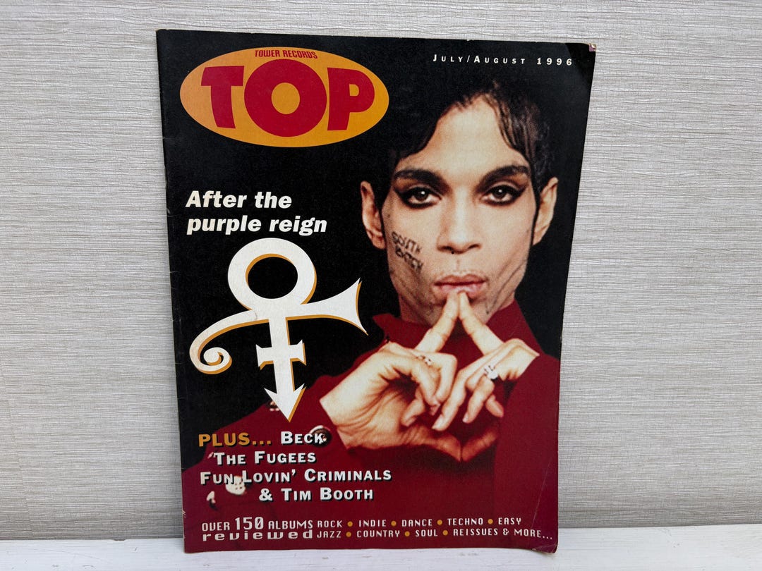Tower Records Top Vintage Magazine July/august 1996 Prince - Etsy