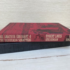 The Amateur Emigrant and Silverado Squatters - Robert Louis Stevenson - Folio Society 1991 Hardback Book with Slipcase