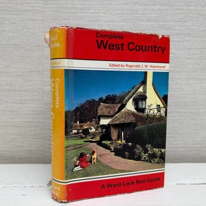 Complete West Country Ward Lock Red Guide par R J W Hammond livre relié vintage 1972