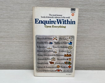 Enquire Within Upon Everything 1969 Vintage Paperback Book Corgi