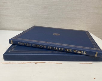 Folio Society Edward Gibbons Atlas of the World 1995 Hardback Book with Slipcase