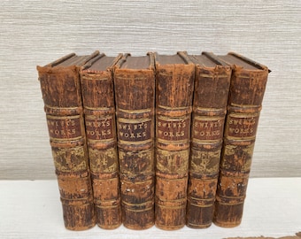 The Works of Dr Jonathan Swift 1751 Antique Hardback Pocket  Leather Books - Various Volumes Sold Individually
