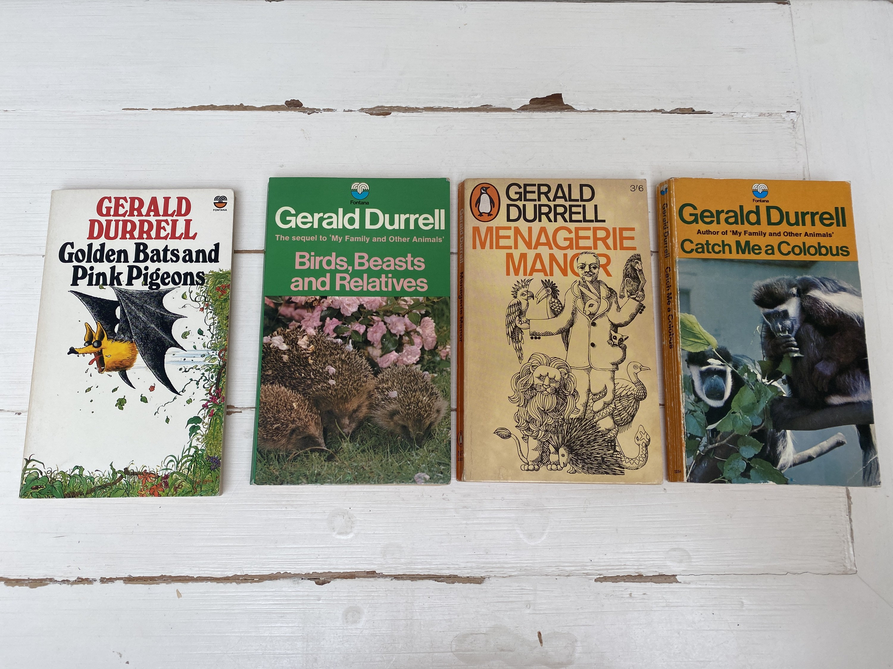 ジェラルド・ダレル ヴィンテージ 1960 年代/70 年代 ペーパーバック本