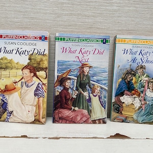 Susan Coolidge What Katy Did Vintage Paperback Books Puffin Classics 1980s - Separat verkauft