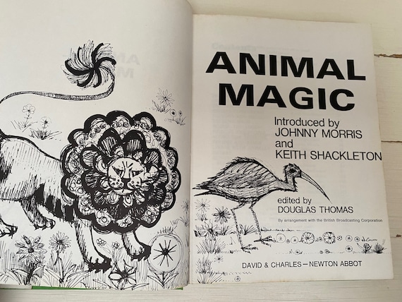 Animal Magic by Johnny Morris 1966 Hardback Book - David and Charles - Etsy&nbsp; UK