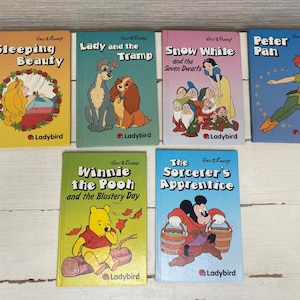Lieveheersbeestje jaren 80 Walt Disney kinderboeken met harde kaft - Winnie de Poeh, Peter Pan, Assepoester, Bambi eerste edities - afzonderlijk verkocht